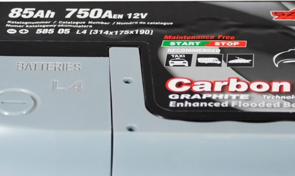 Аккумулятор автомобильный SZNAJDER Carbon Start Stop EFB (585 05) 85Ah 750A 12V «+» справа