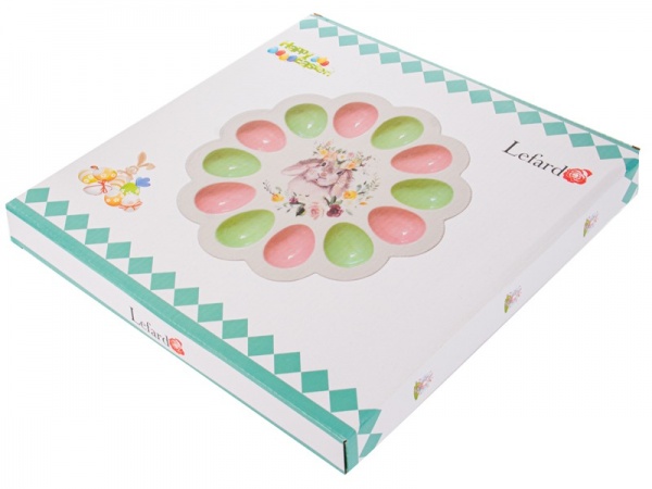 Блюдо для яєць Flower Bunny 30х30х3 см Lefard 