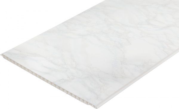 Панель ПВХ мармур Афіни сіро-голуба №41 3000x250x8 мм (0,75 кв.м)