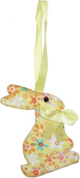 Декоративная подвеска Кролик зеленый 10 см LXA-9083