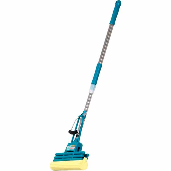 Швабра с губкой-валиком для пола Гривня Петрівна с роликовым отжимом Trio 27 см 