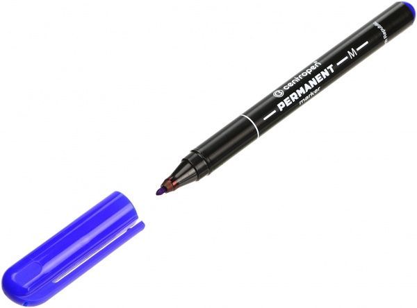 Маркер перманентний Centropen 1 мм 2846 синій 