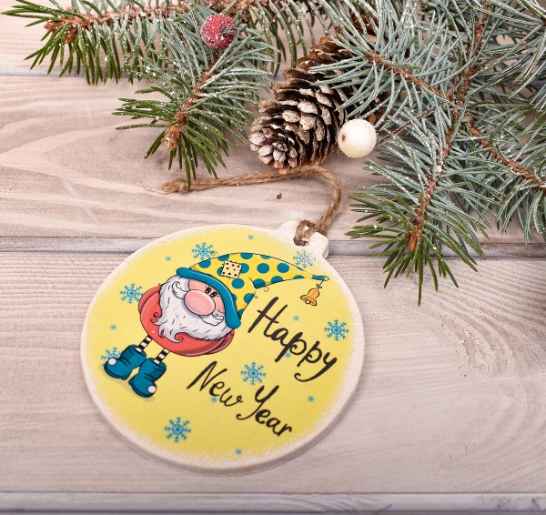 Набір новорічних прикрас Кулі d 9 мм 5 шт./уп.