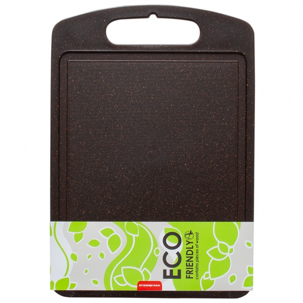 Дошка для нарізання 25х15 см ECO WOOD коричневий Алеана