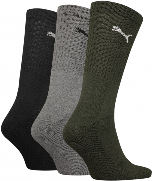 Носки Puma CREW SOCK 3P GREEN COMBO 88035528 р.39-42 разноцветный