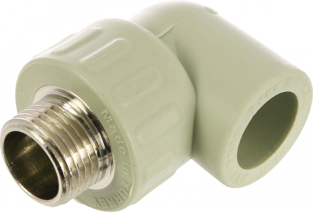 Колено с наружной резьбой ETS ППР d20x1/2”