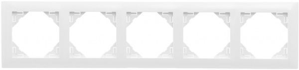 Рамка пятиместная Efapel LOGUS универсальная белый 90950 TBR
