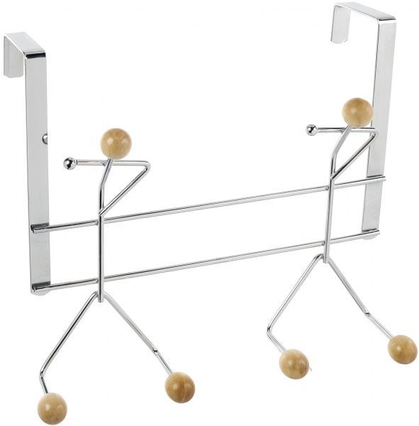 Крючок Lemax хром / дерево двойной 255х240 мм