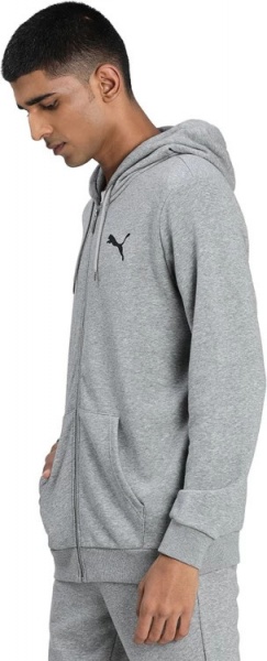 Джемпер Puma ESS SMALL LOGO FZ HOODIE 58670453 р. L серый