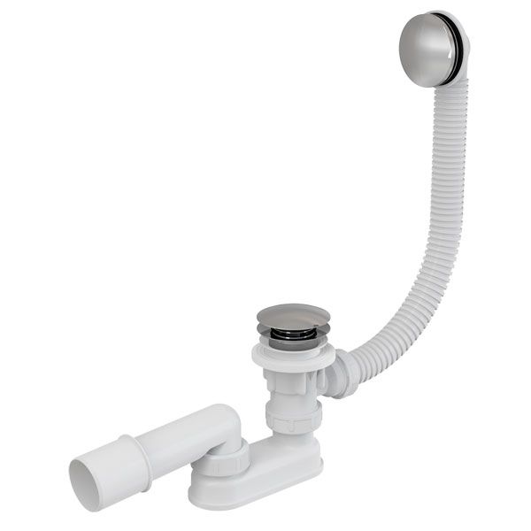 Сифон для ванны Alca Plast A504KM click-clack, металлический