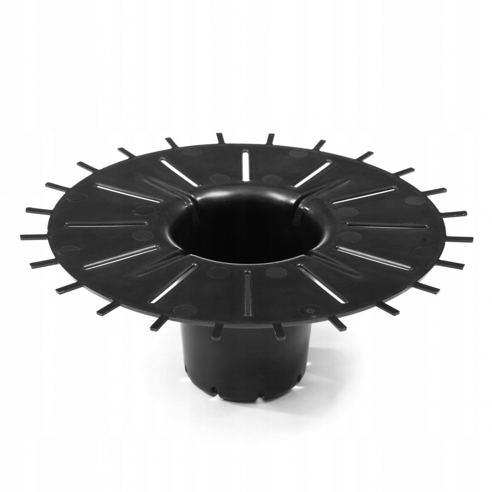 Вазон пластик MIRA TALL круглий антрацит 12,5 л Ламела (9829859)