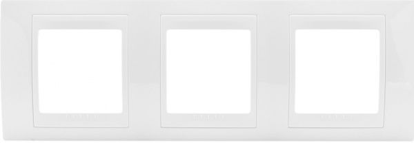 Рамка тримісна Schneider Electric Unica горизонтальна білий
