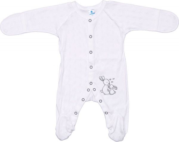 Комбинезон детский унисекс Minikin р.56 молочный 21220556 