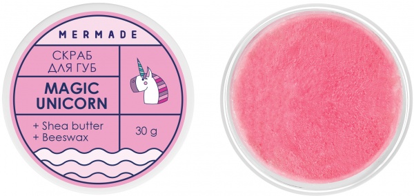 Пилинг-скраб для губ Mermade Скраб для губ MERMADE MAGIC UNICORN 30 гр