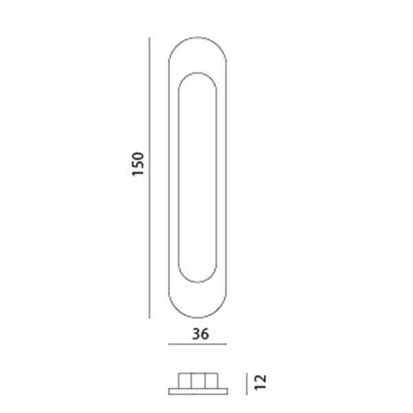 Ручка для раздвижной двери MVM SDH-1 PCF полированная бронза