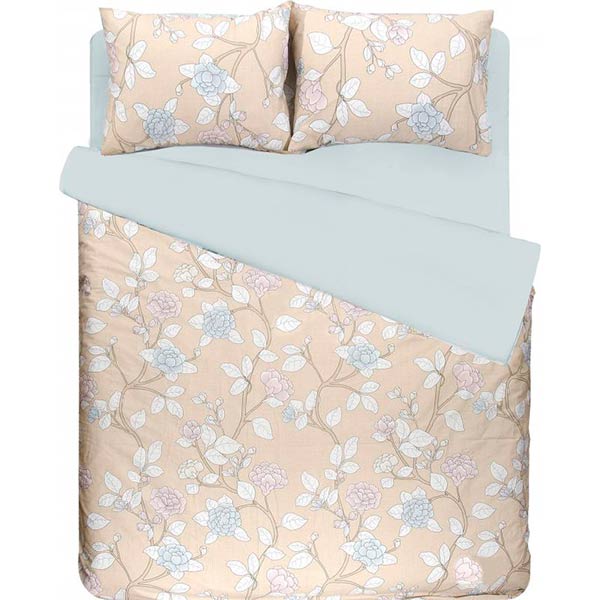 Комплект постельного белья двуспальный Ibodo Цветы