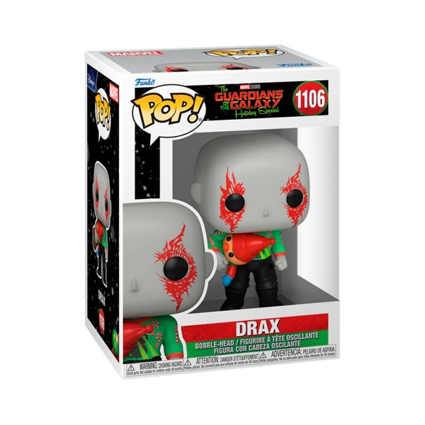 Фігурка Funko Pop! серії «Вартові галактики: Holiday Special» Дракс 64330 