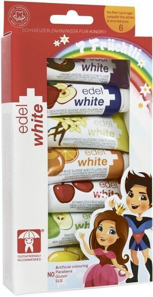 Детская зубная паста Edel White 7 Фруктов 65 мл