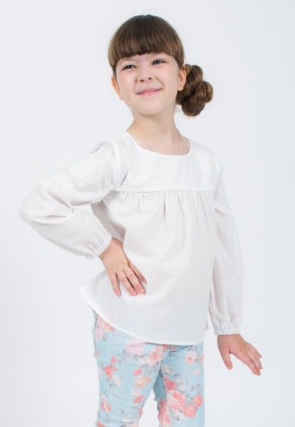 Блуза Гармонiя Пташки р.134 белый 33317 