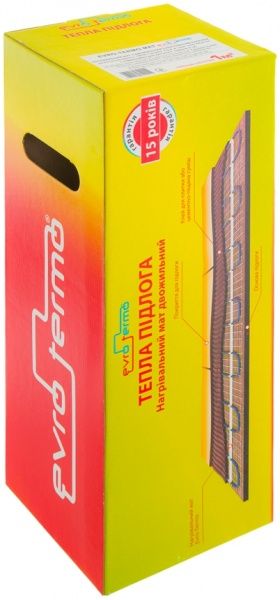 Нагрівальний мат Evro-Termo 1,0 м2