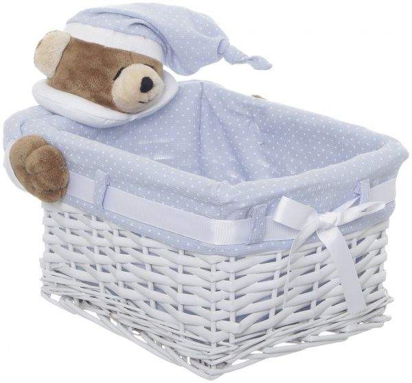 Кошик плетений з текстилем Tony Bridge Basket 28x22x16 см JM13-2TK-4 