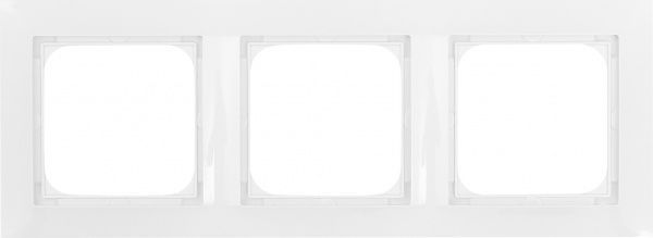 Рамка тримісна OSPEL IMPRESJA універсальна білий R-3Y/00