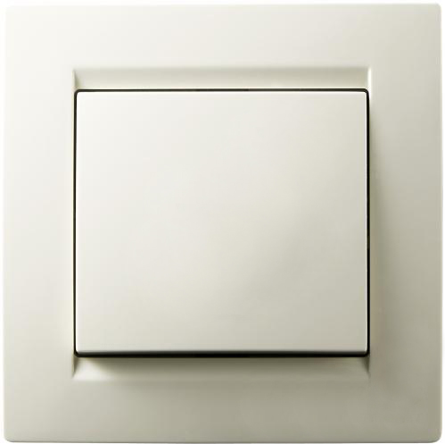 Вимикач одноклавішний Underprice One без підсвітки 220 В крем 706-0303-100