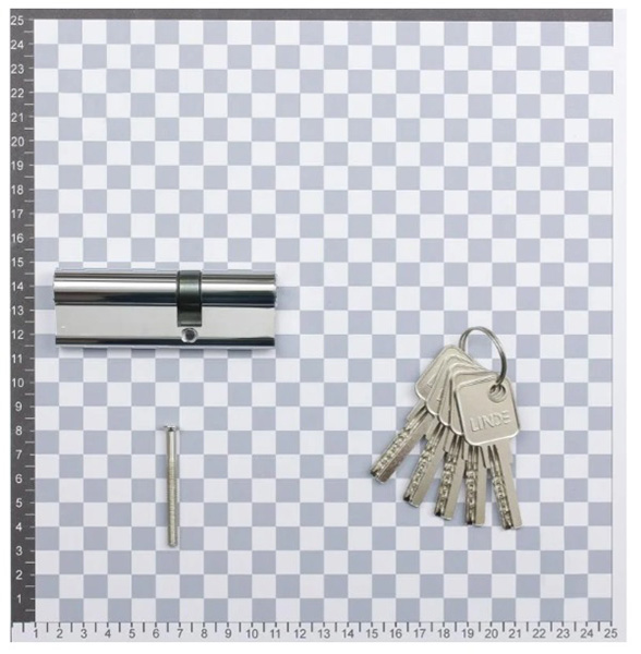 Цилиндр Linde A6P 35x55 ключ-ключ 90 мм полированная латунь A6P35/55 CP