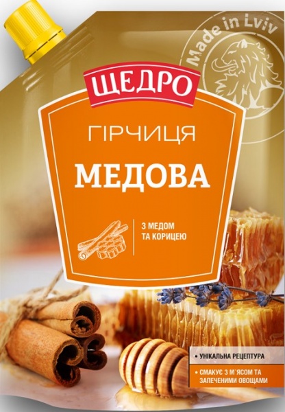 Горчица ЩЕДРО Медовая 120 г