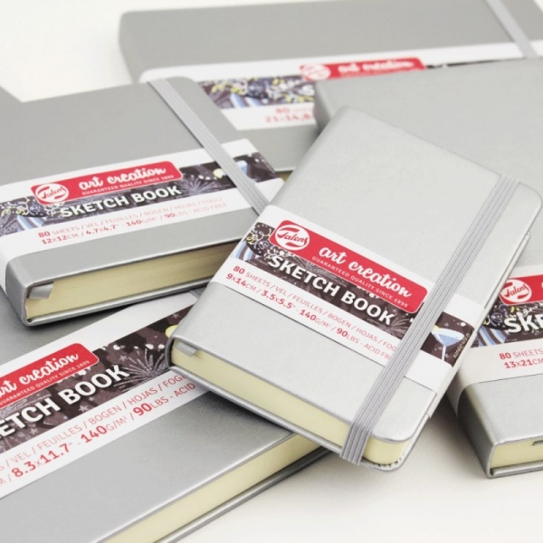 Блокнот для графіки Rosa Talent Shiny Silver 12x12 см 9314044M 