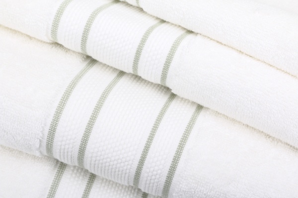 Рушник Villa 70x140 см білий із зеленим Sous Dias 