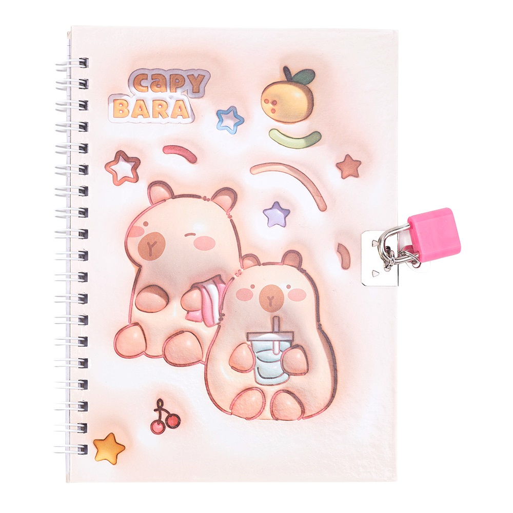 Блокнот детский на замочке Forme Capybara 2 130х180 мм KIDS Line