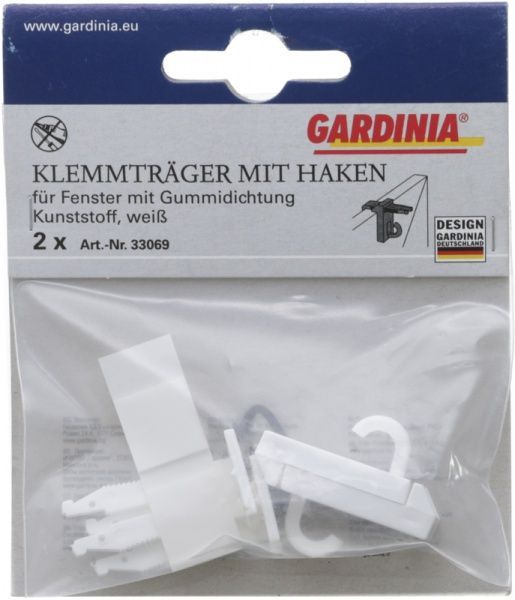 Зажим натуральная Gardinia с крючком 2 шт. 