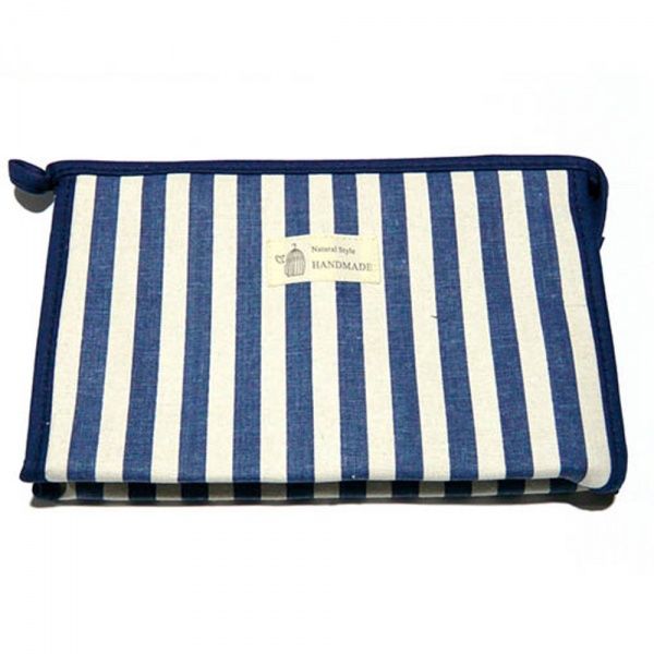 Косметичка Смужка Максі B5111 синій 