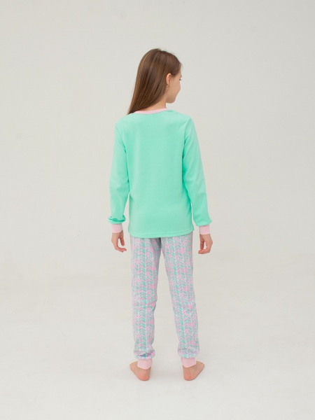 Пижама для девочек Smil р.134 ментол 104688 