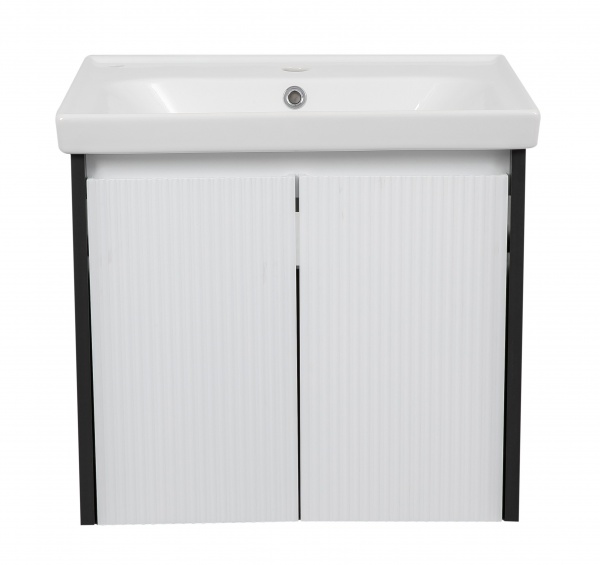 Тумба підвісна Aqua Rodos Барселона біла 60 см з умивальником Frame