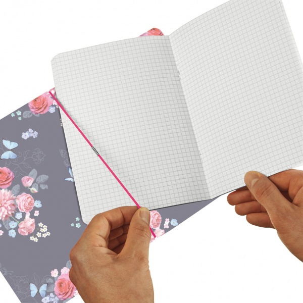 Блокнот My.Book Flex А6 40 аркушів клітинка Ladylike Flowers 50021536 Herlitz