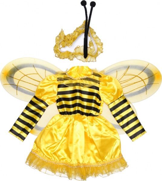 Костюм дитячий карнавальний КАРНАВАЛІЯ Бджілка дівчинка 3-5 років р.110 жовтий 