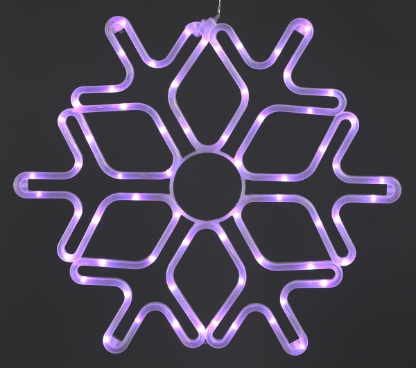 Декорация новогодняя Феєрія снежинка QC4011 светодиодная (LED) 65 ламп 0,51 м 