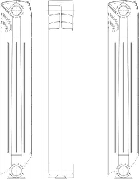 Радіатор алюмінієвий Nova Florida DESIDERYO B3 500/100