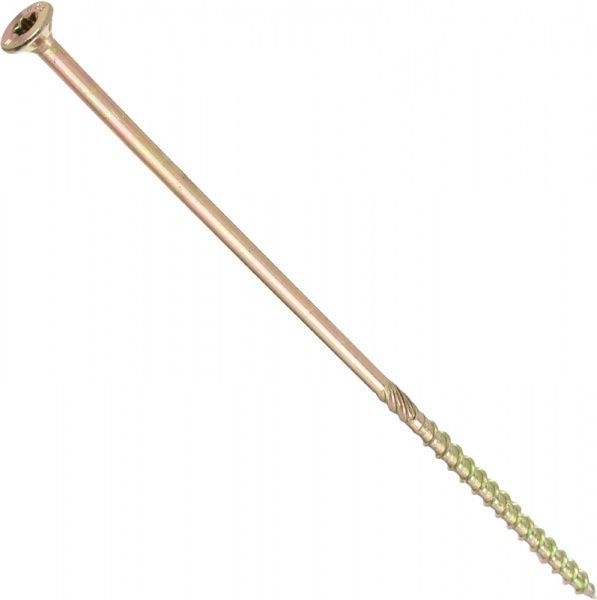 Шуруп конструкционный потайная головка ЦЖ 6x200 мм 1 шт. желтый цинк Expert Fix