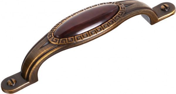 Мебельная ручка DF 65 G4A/13 96 мм античная бронза/коричневый DC