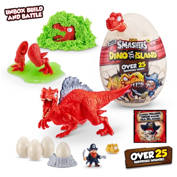 Игровой набор Smashers Smashers Dino Island Surprise Mega Egg Spinosaurus Red 7487B 
