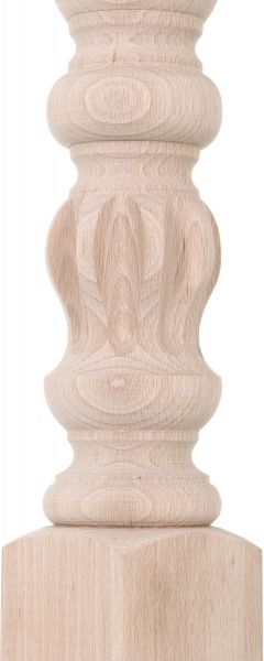 Стовп бук фрезований Тип-17 75х75х1110 мм