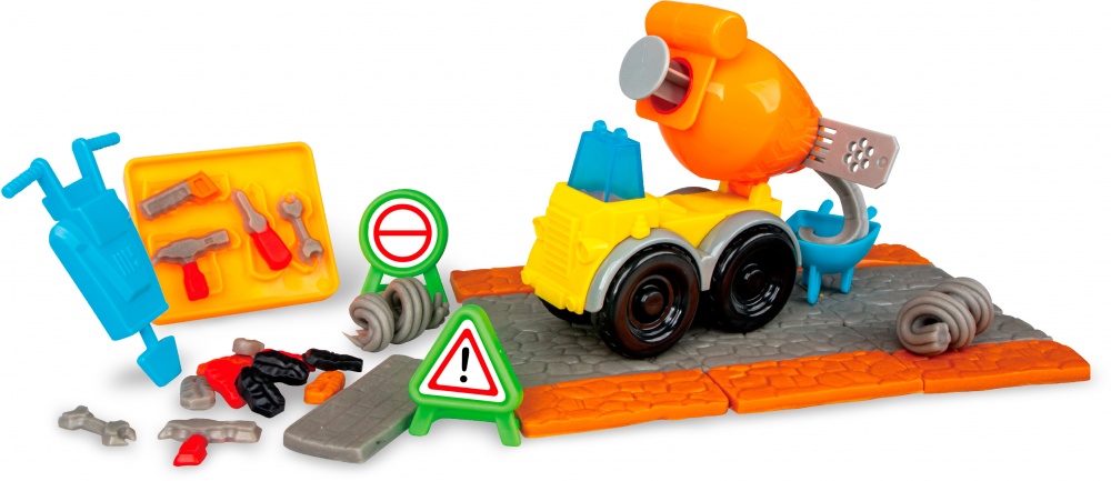 Набор для творчества Paulinda масса для лепки Kids Dough На строительстве 221003