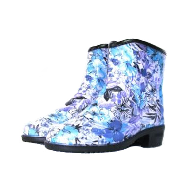 Полусапоги резиновые Ситец голубой 37 размер