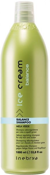Шампунь INEBRYA Balance Shampoo Mela verde для жирной кожи головы 1000 мл