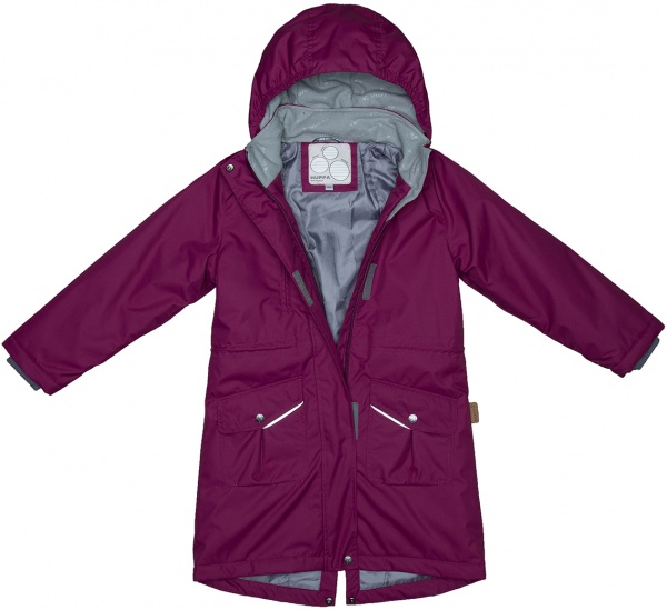 Куртка-парка для дівчинки HUPPA Mooni р.146 бордовий 17850010-80034-146 