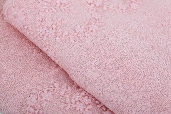 Набір рушників Elinda пудровий Karna 