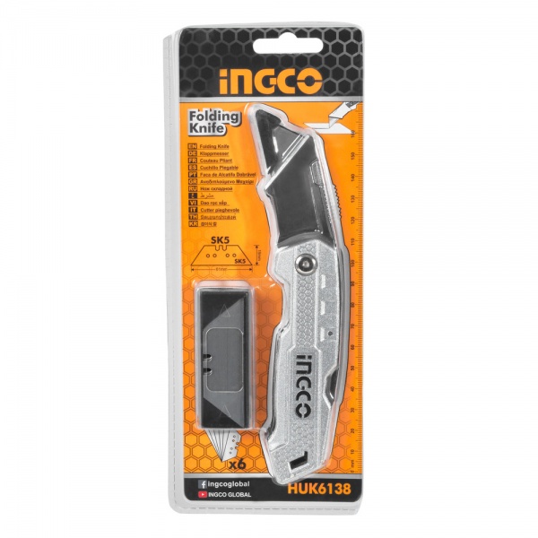 Ніж складаний INGCO HUK6138